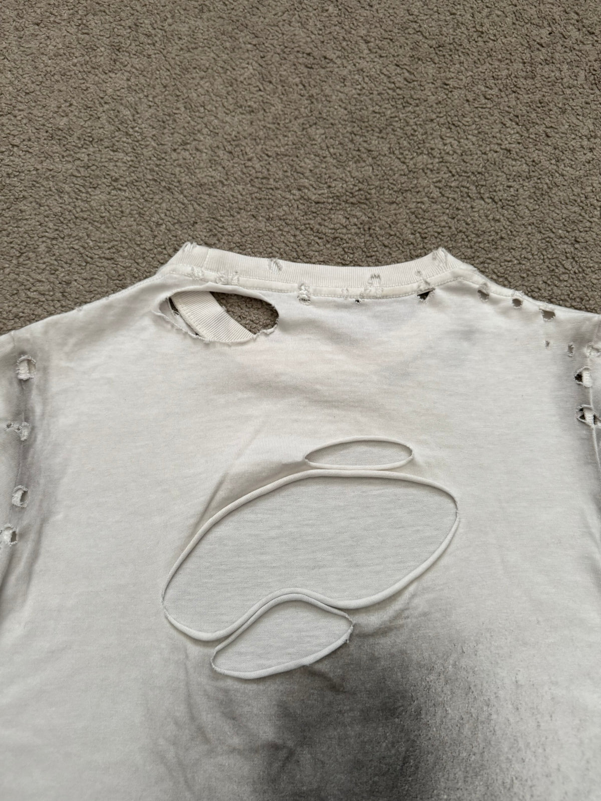 SS02 Number (N)ine "Modern Age" Destroyed Distressed T Shirt