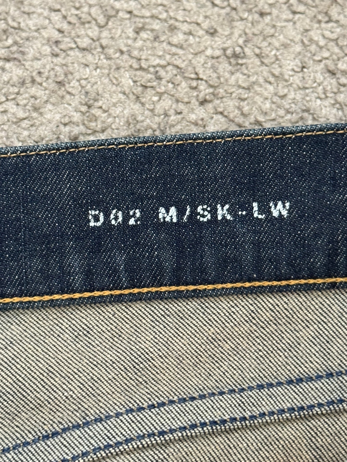 FW13 Saint Laurent by Hedi Slimane Dirty Blue D02 Denim Jeans