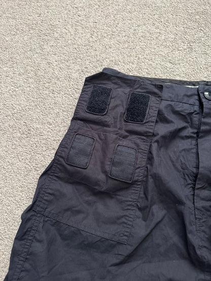 SS15 Rick Owens Mainline "Faun" Black Memphis Cargo Pods Shorts
