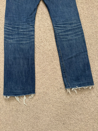 Dior Homme by Hedi Slimane MIJ Clawmark Blue Washed Denim Jeans