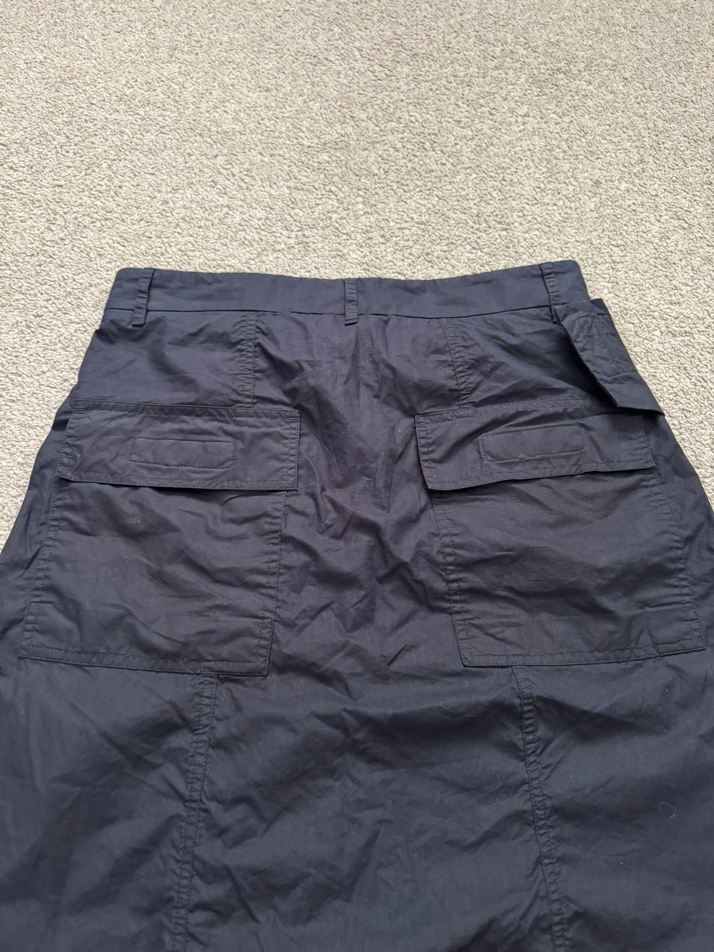 SS15 Rick Owens Mainline "Faun" Black Memphis Cargo Pods Shorts