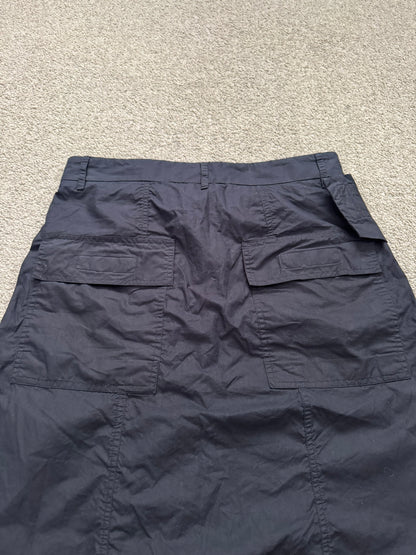 SS15 Rick Owens Mainline "Faun" Black Memphis Cargo Pods Shorts