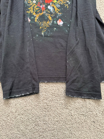 FW12 Balmain by Olivier Rousteing Floral Long Sleeve T Shirt