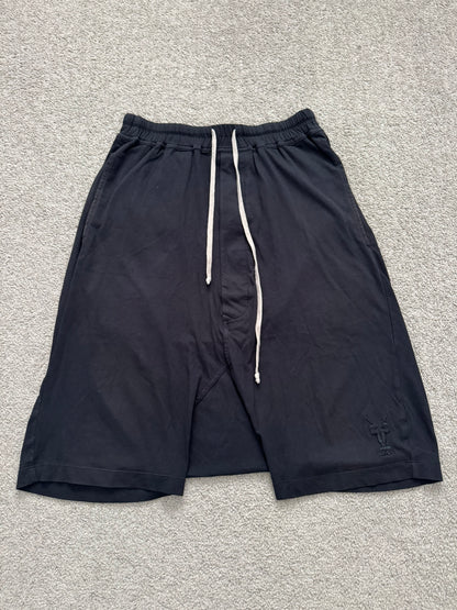 SS17 Rick Owens DRKSHDW "Gym Logo" Cotton Pods Shorts