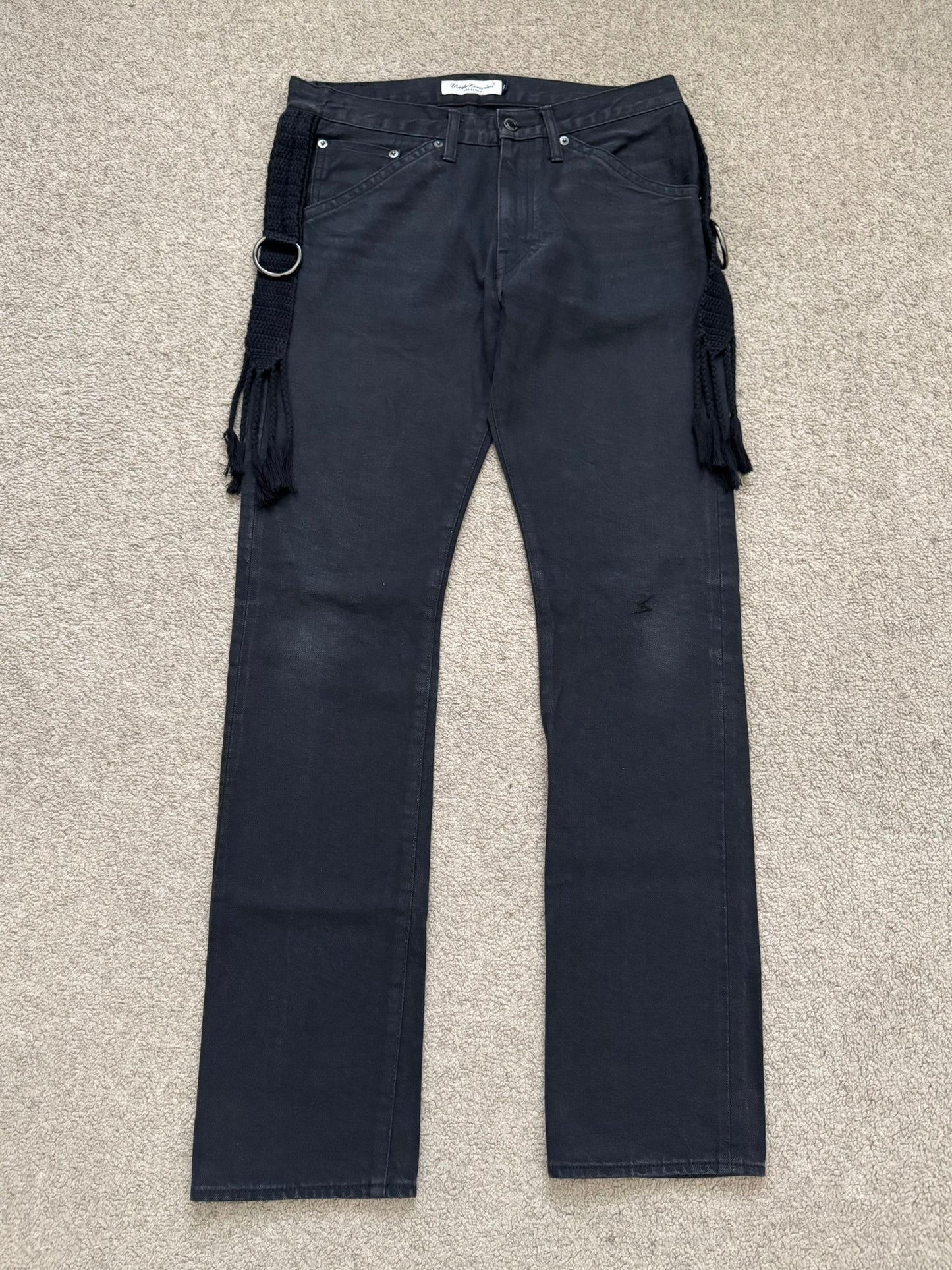 SS08 Undercover Fringe Tassel Lightning Bolt Denim Jeans