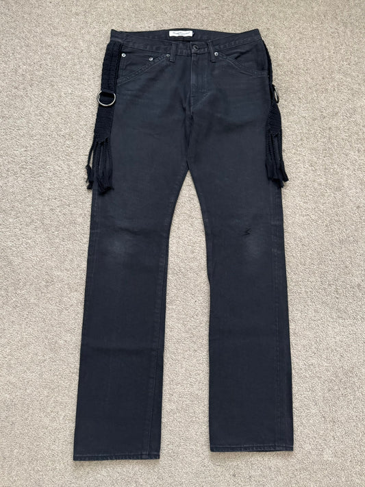 SS08 Undercover Fringe Tassel Lightning Bolt Denim Jeans