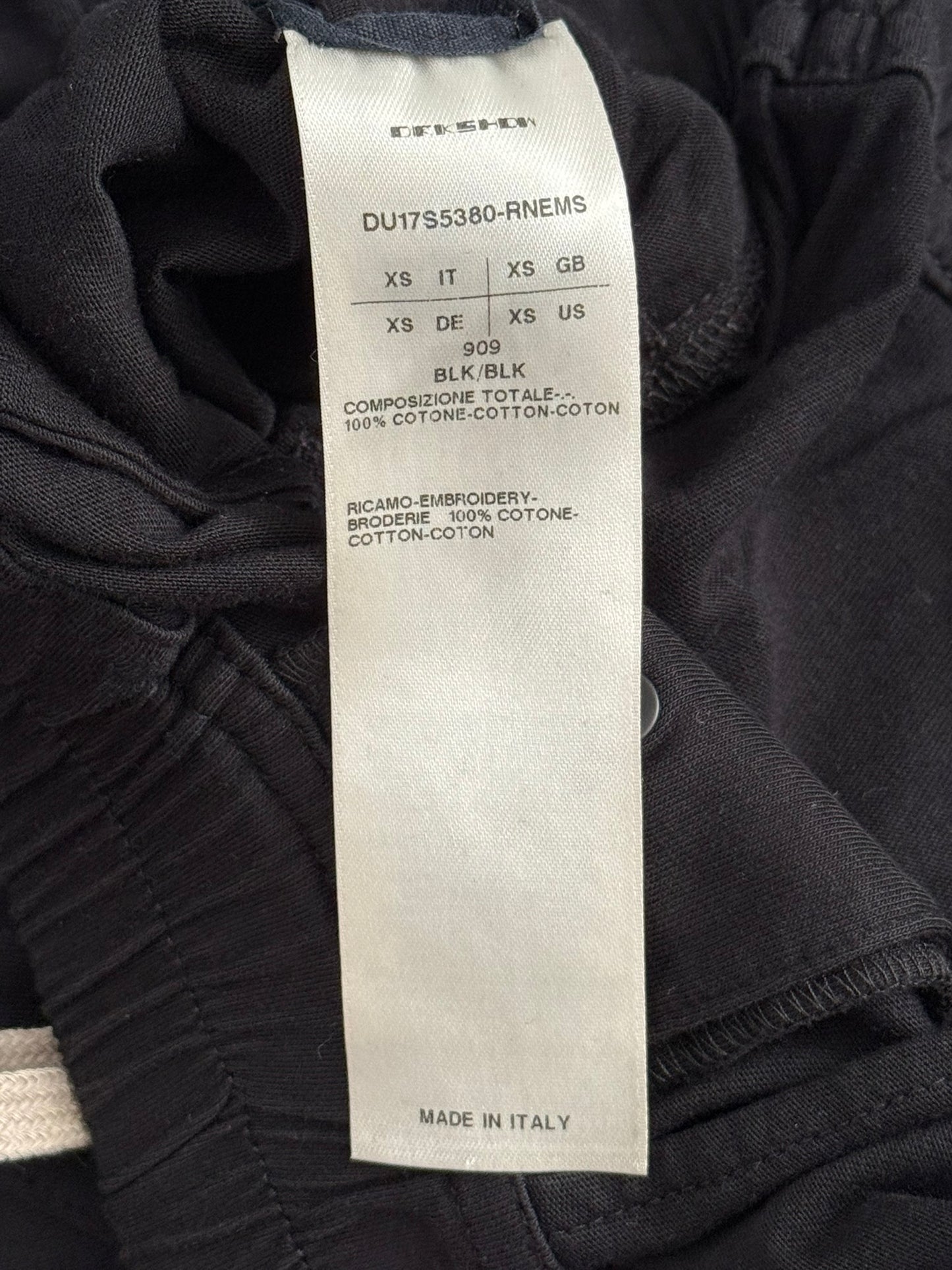 SS17 Rick Owens DRKSHDW "Gym Logo" Cotton Pods Shorts
