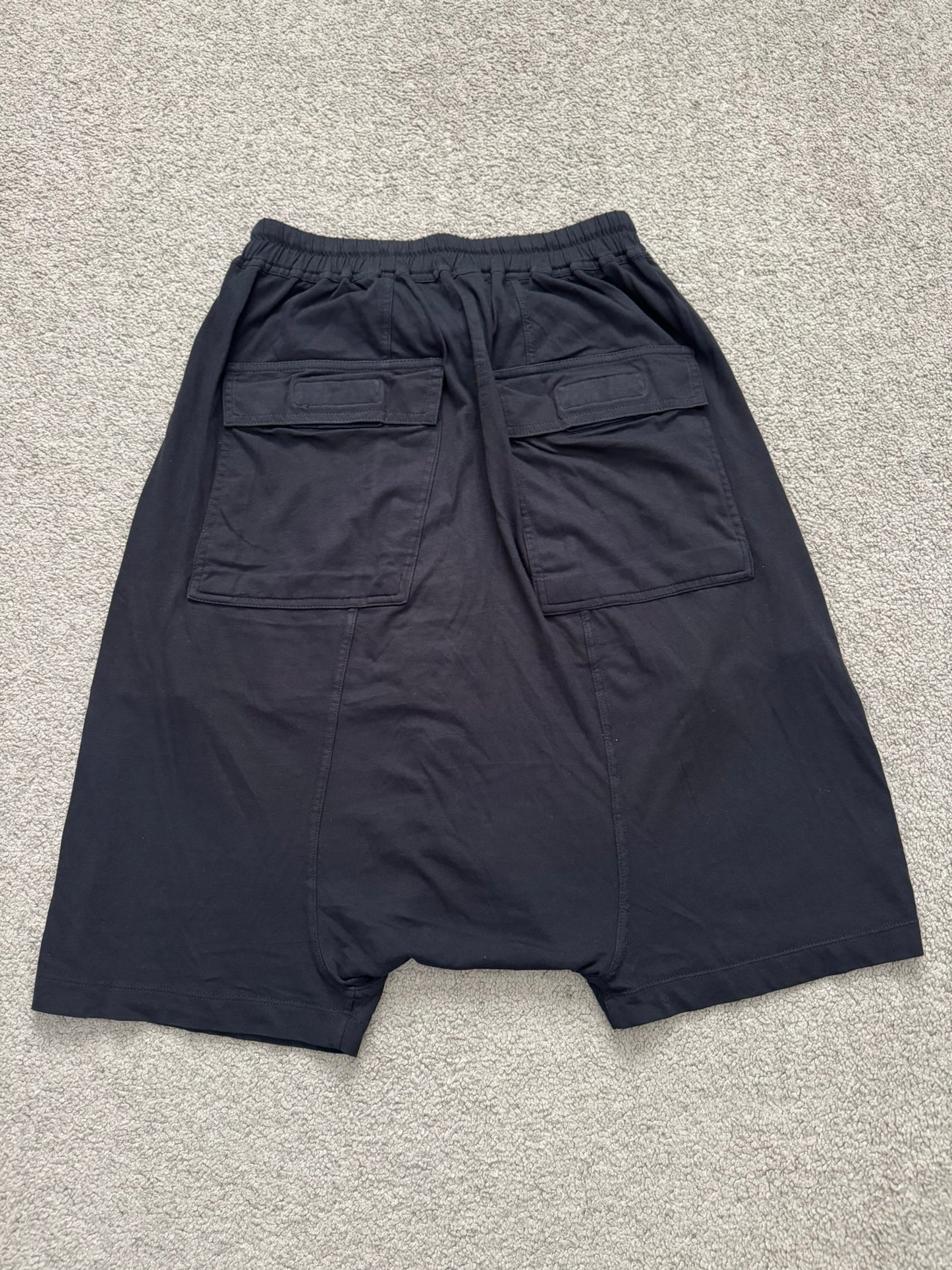 SS17 Rick Owens DRKSHDW "Gym Logo" Cotton Pods Shorts