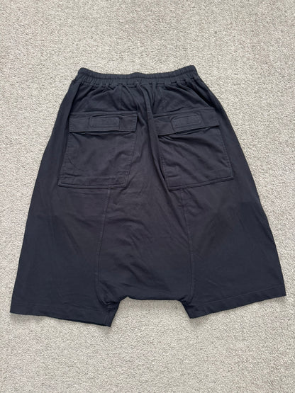 SS17 Rick Owens DRKSHDW "Gym Logo" Cotton Pods Shorts