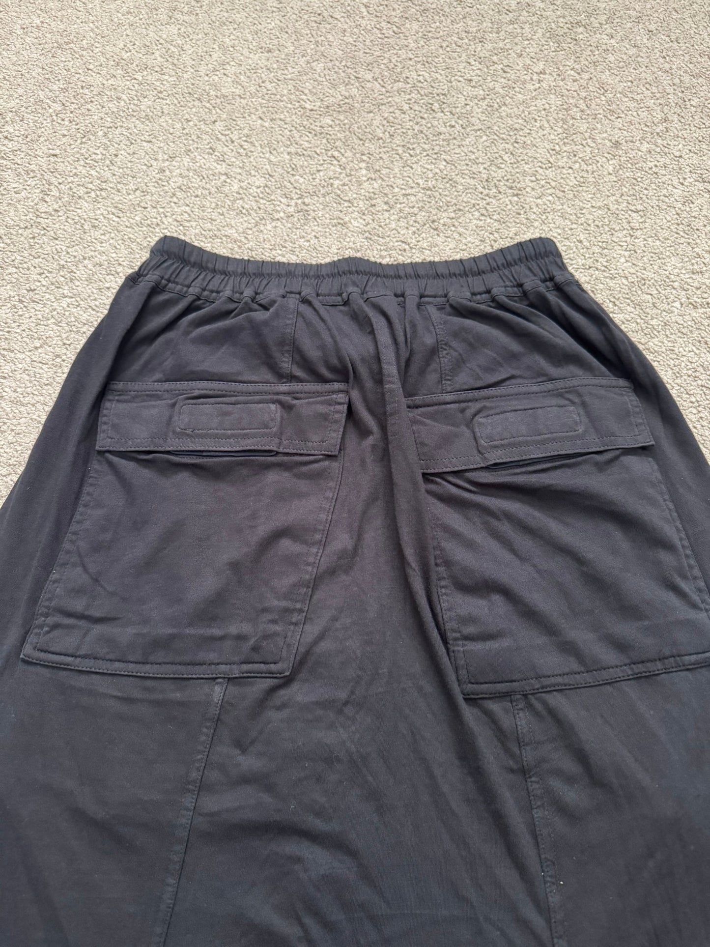 SS17 Rick Owens DRKSHDW "Gym Logo" Cotton Pods Shorts