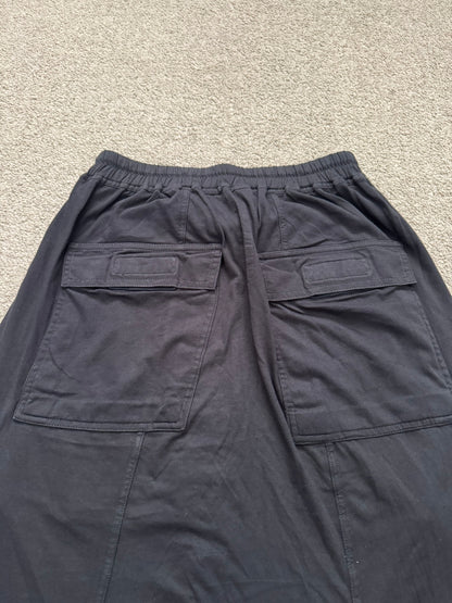 SS17 Rick Owens DRKSHDW "Gym Logo" Cotton Pods Shorts