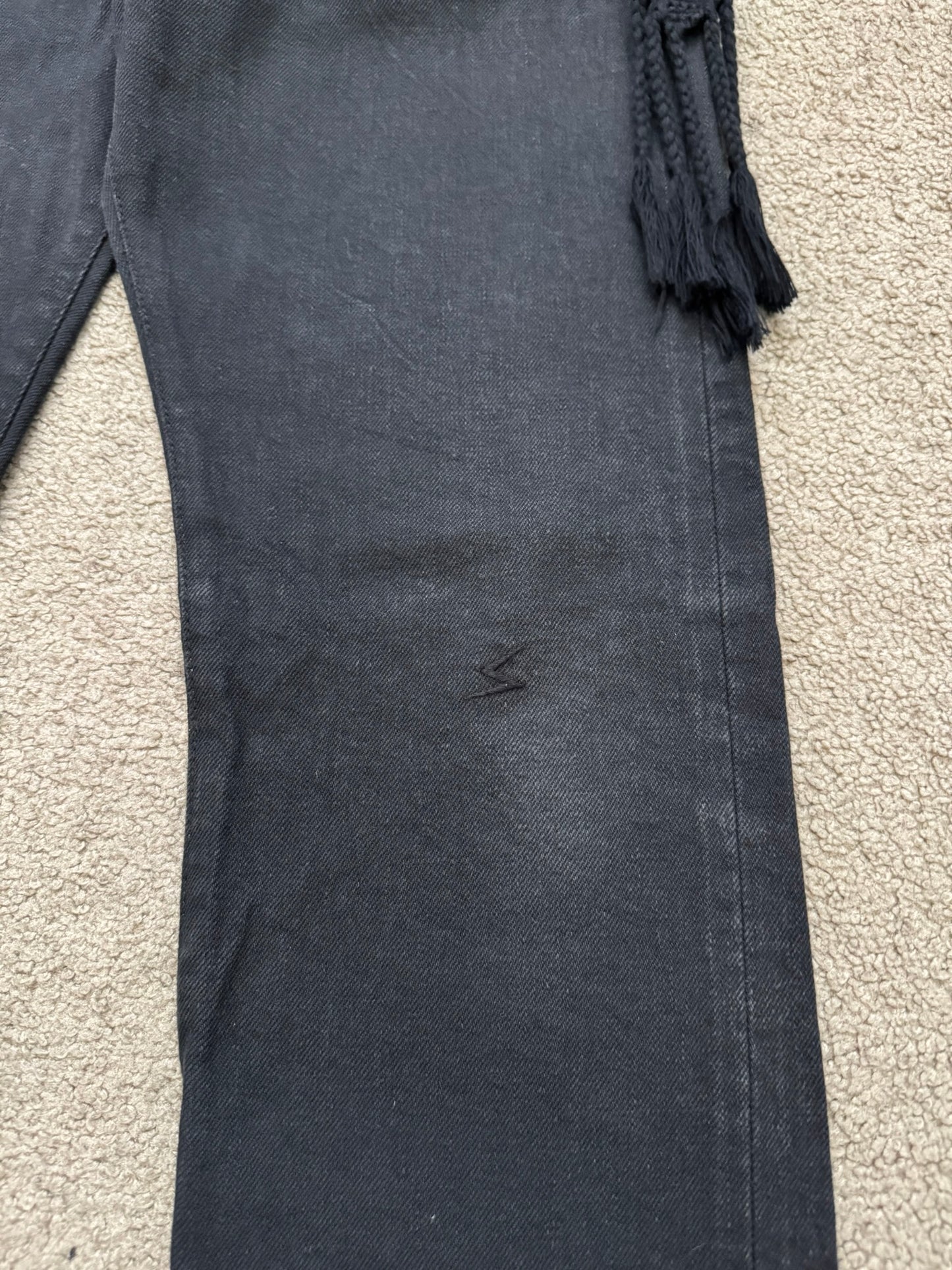 SS08 Undercover Fringe Tassel Lightning Bolt Denim Jeans