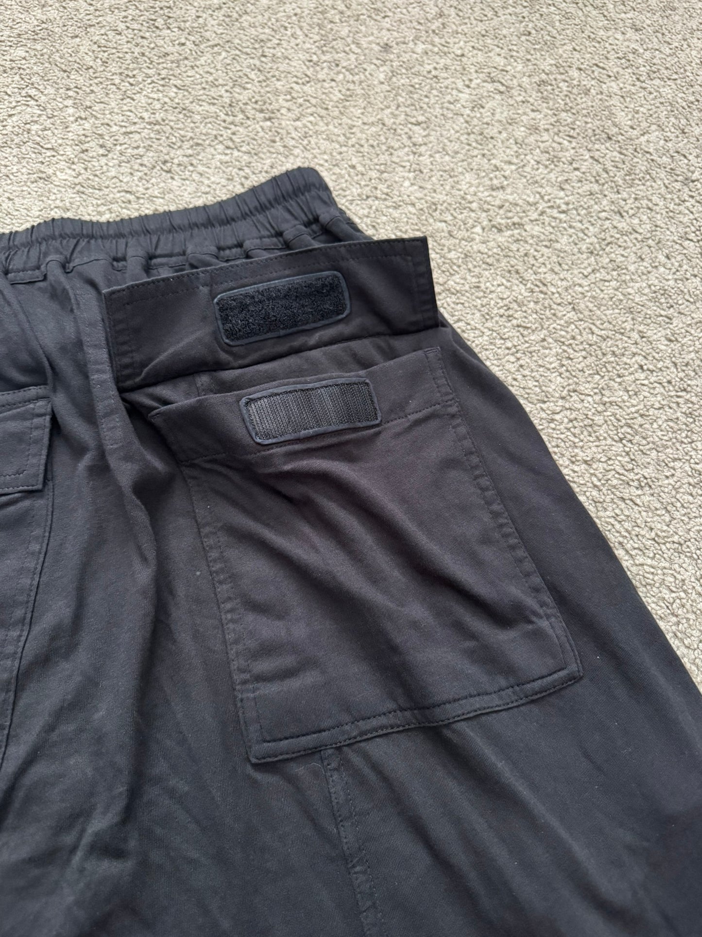 SS17 Rick Owens DRKSHDW "Gym Logo" Cotton Pods Shorts