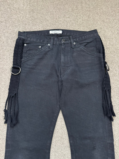 SS08 Undercover Fringe Tassel Lightning Bolt Denim Jeans
