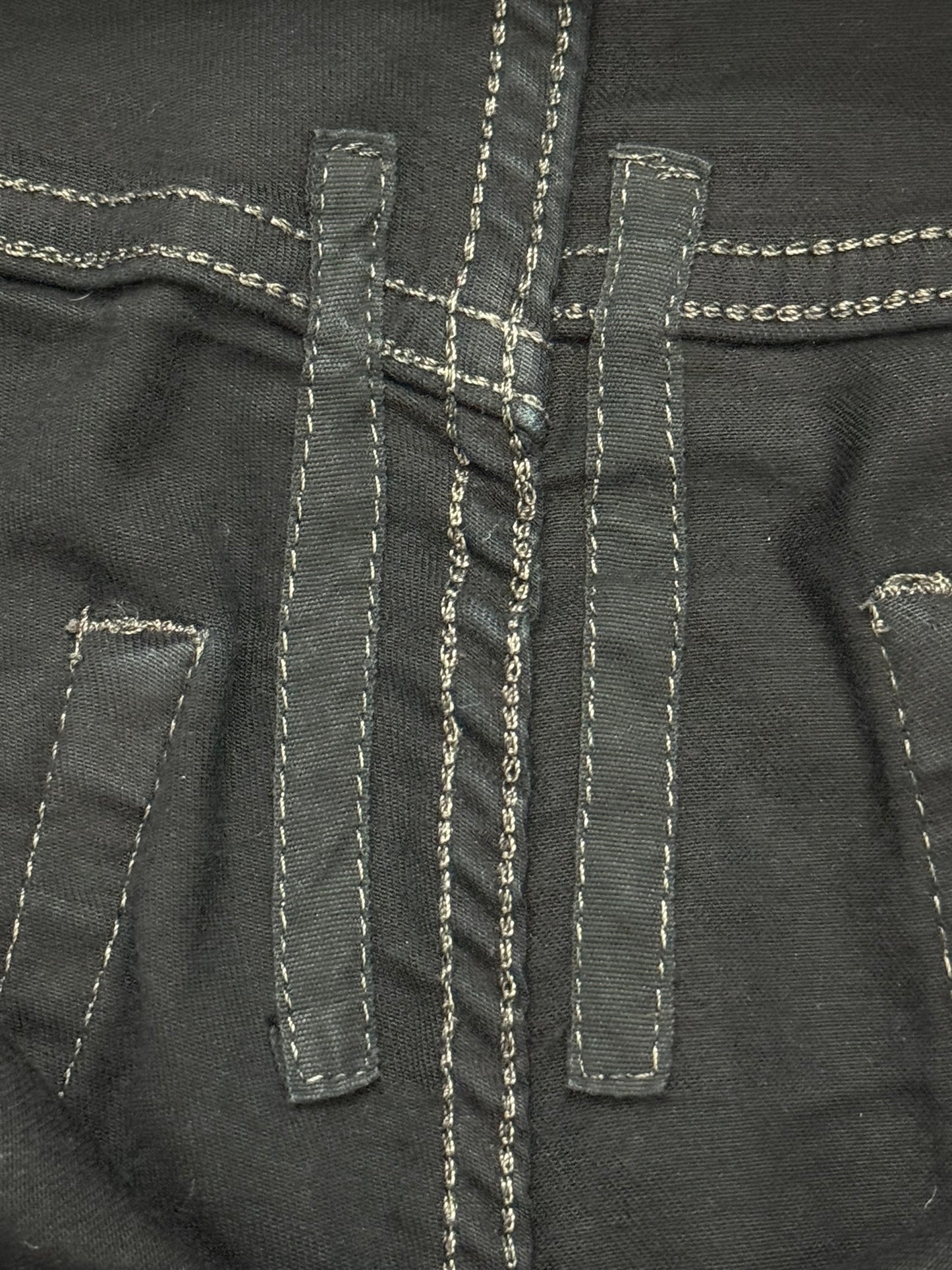 2000s Rick Owens DRKSHDW Black Waxed Torrance Cut Denim Jeans
