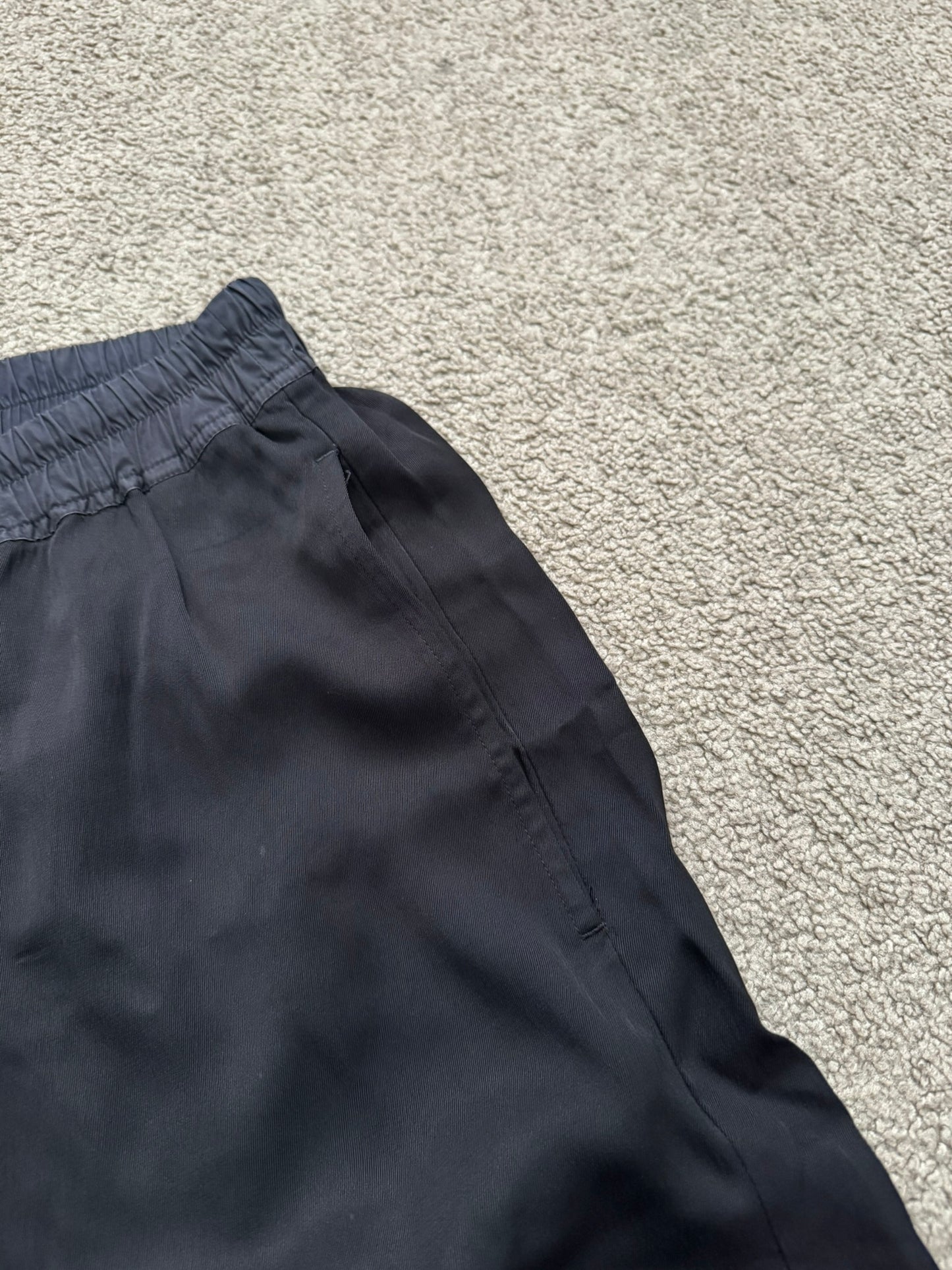SS16 Rick Owens Mainline "Cyclops" Black Viscose Pods Shorts