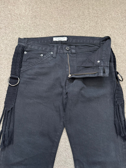 SS08 Undercover Fringe Tassel Lightning Bolt Denim Jeans