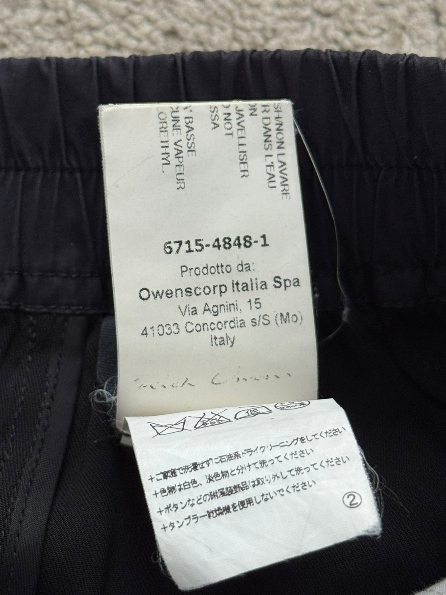 SS16 Rick Owens Mainline "Cyclops" Black Viscose Pods Shorts