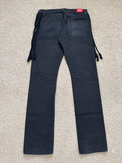 SS08 Undercover Fringe Tassel Lightning Bolt Denim Jeans