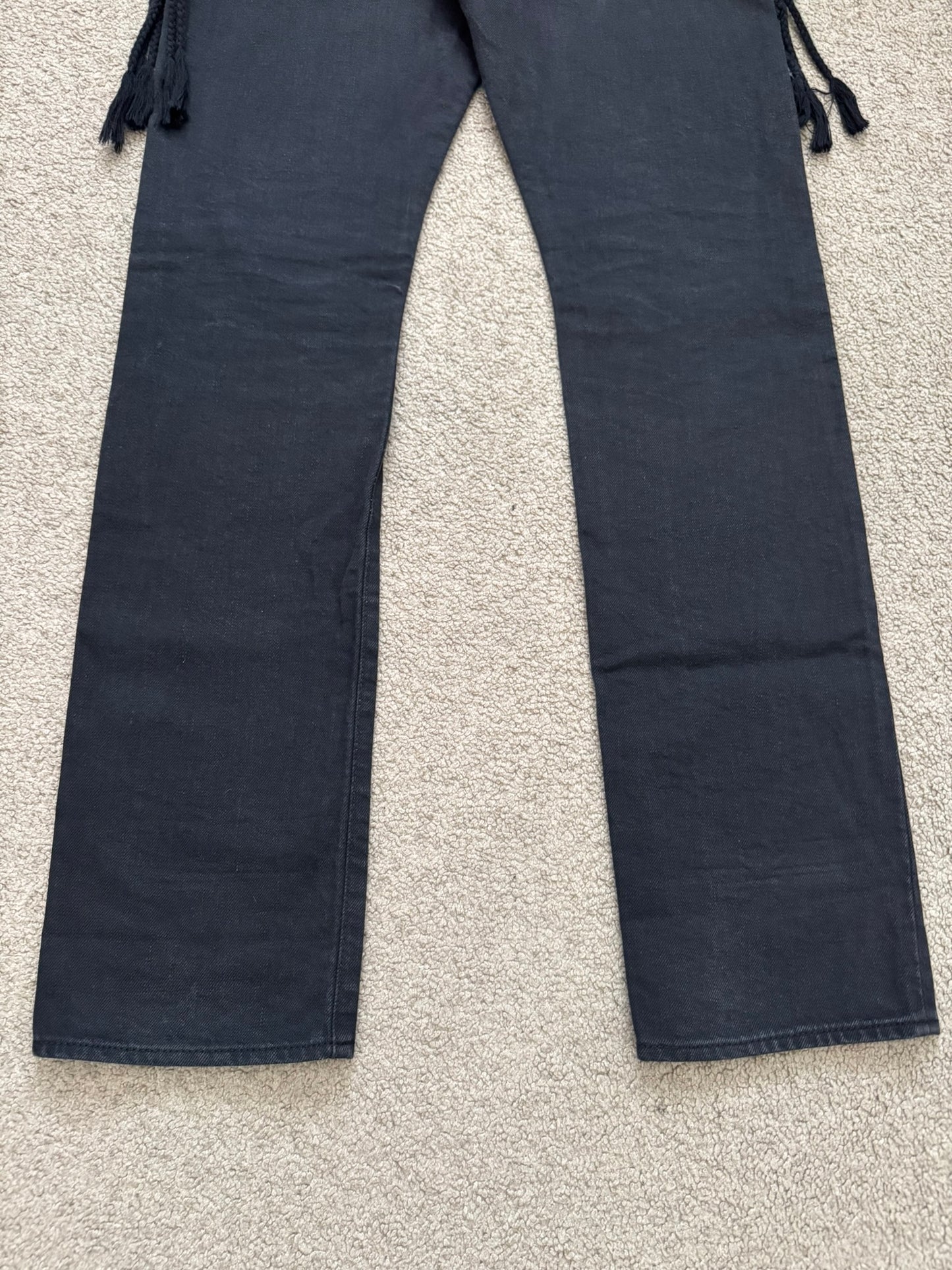 SS08 Undercover Fringe Tassel Lightning Bolt Denim Jeans