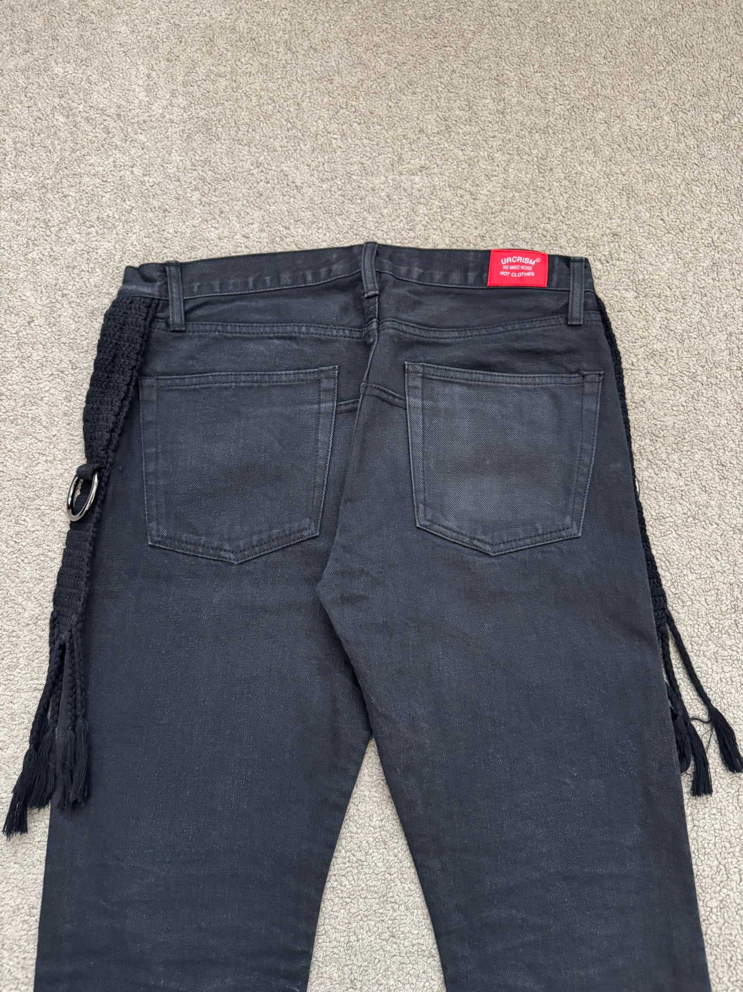 SS08 Undercover Fringe Tassel Lightning Bolt Denim Jeans