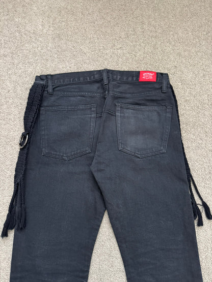 SS08 Undercover Fringe Tassel Lightning Bolt Denim Jeans