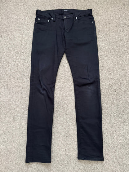 SS11 Undercover "Underman" Lightning Bolt Black Denim Jeans