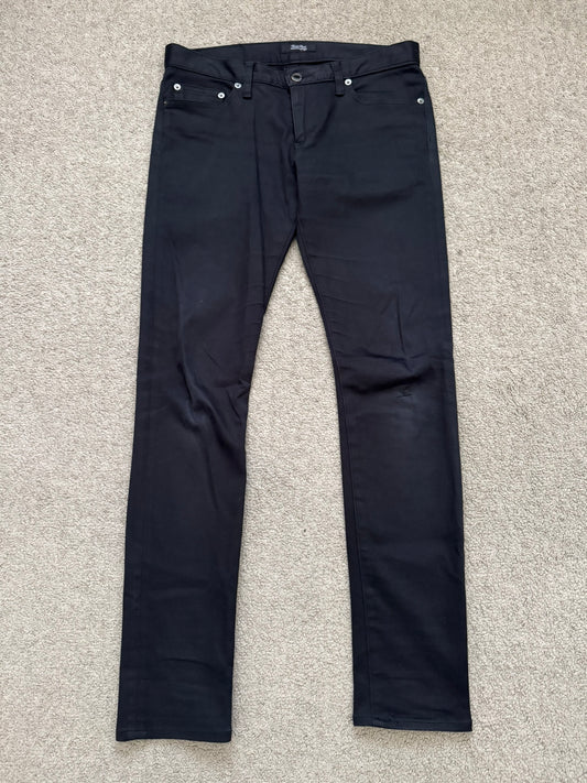 SS11 Undercover "Underman" Lightning Bolt Black Denim Jeans