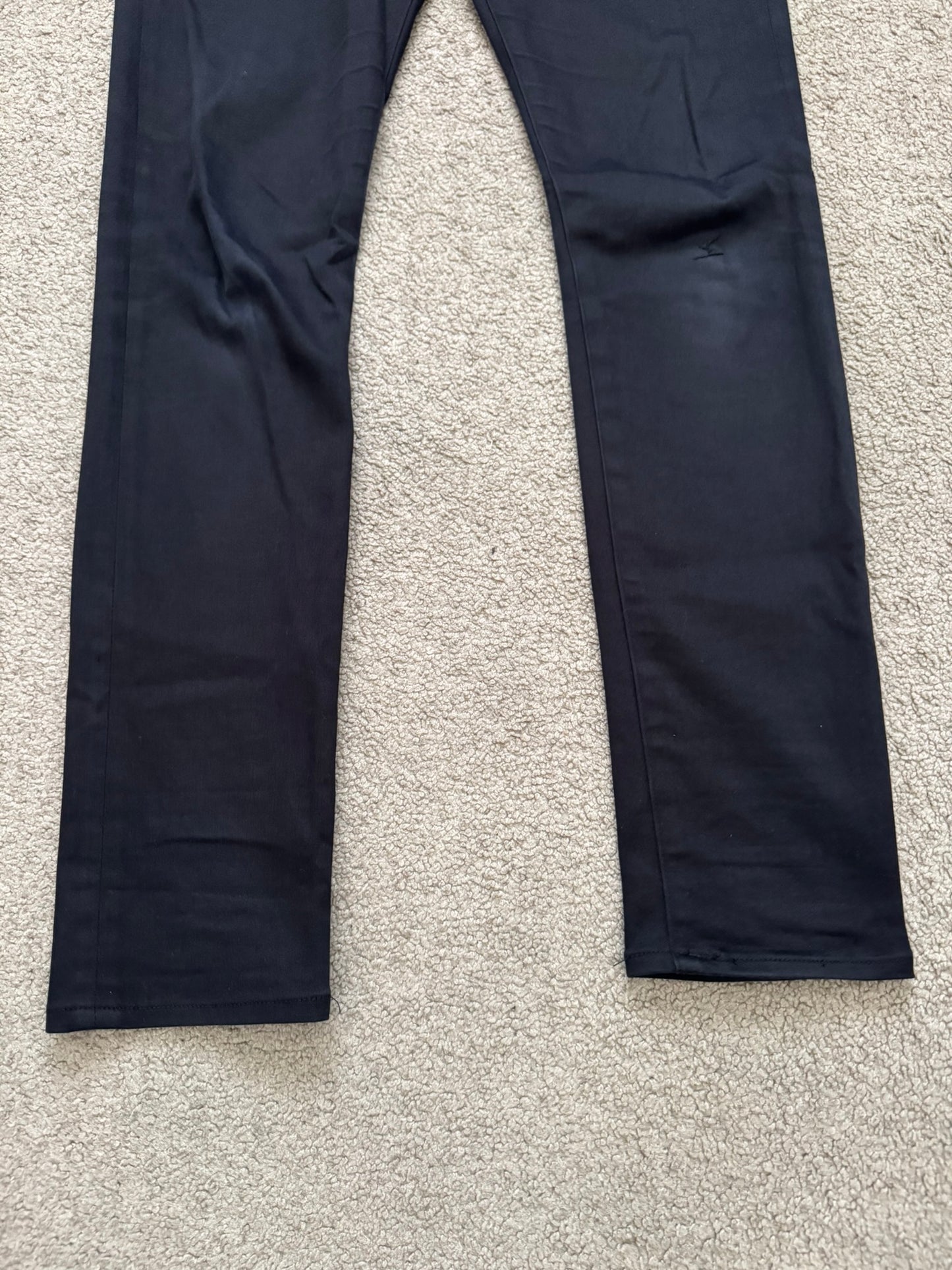 SS11 Undercover "Underman" Lightning Bolt Black Denim Jeans