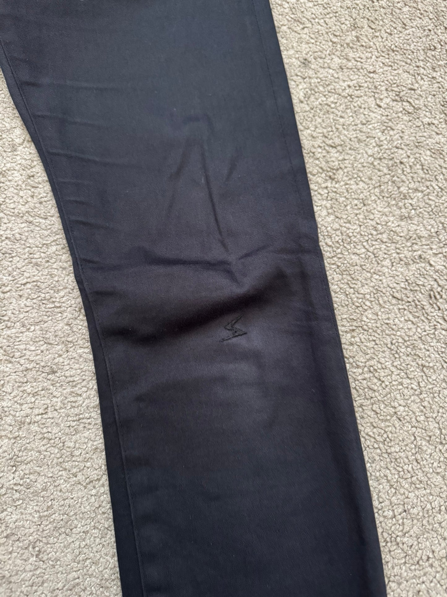 SS11 Undercover "Underman" Lightning Bolt Black Denim Jeans