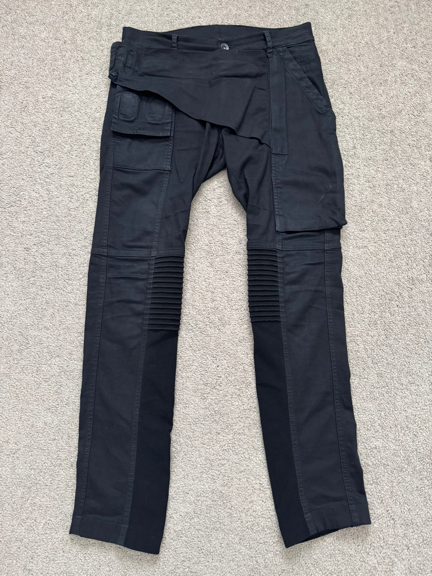 FW14 Rick Owens DRKSHDW Black Memphis Biker Denim Jeans