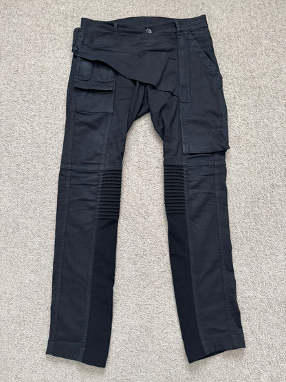 FW14 Rick Owens DRKSHDW Black Memphis Biker Denim Jeans