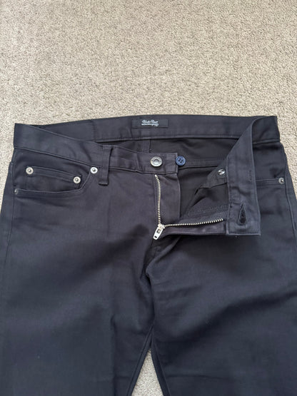 SS11 Undercover "Underman" Lightning Bolt Black Denim Jeans