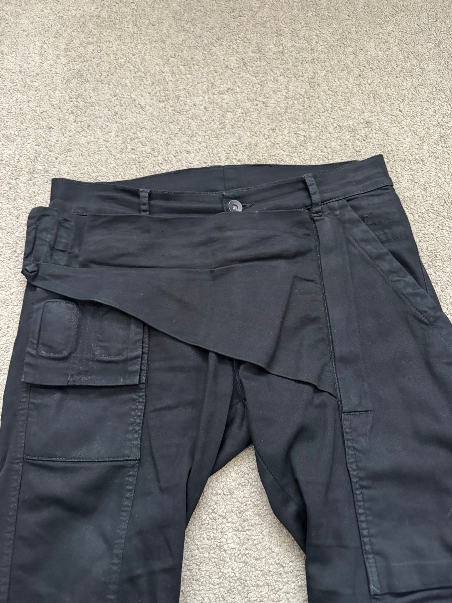 FW14 Rick Owens DRKSHDW Black Memphis Biker Denim Jeans