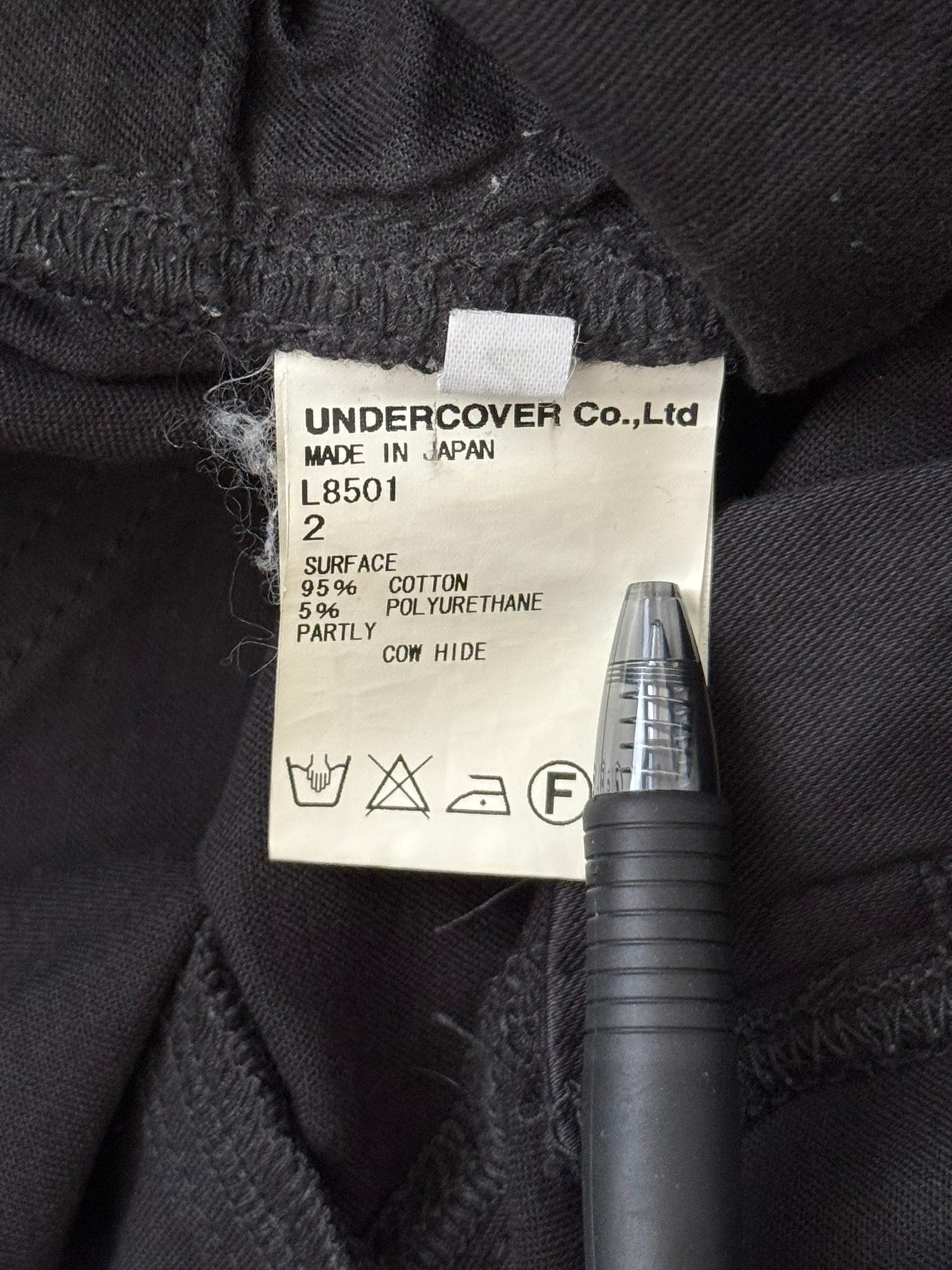 SS11 Undercover "Underman" Lightning Bolt Black Denim Jeans