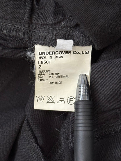 SS11 Undercover "Underman" Lightning Bolt Black Denim Jeans