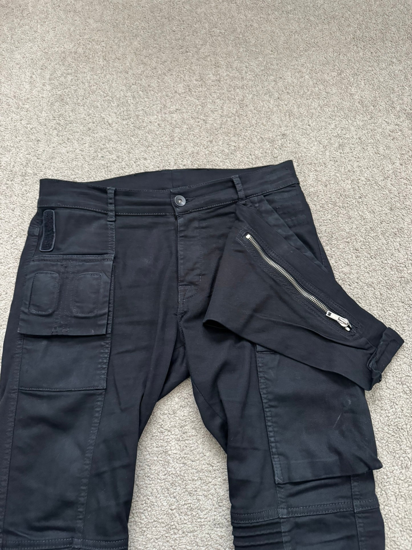FW14 Rick Owens DRKSHDW Black Memphis Biker Denim Jeans