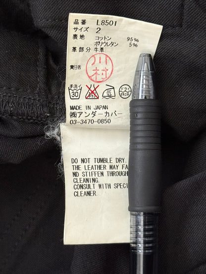 SS11 Undercover "Underman" Lightning Bolt Black Denim Jeans