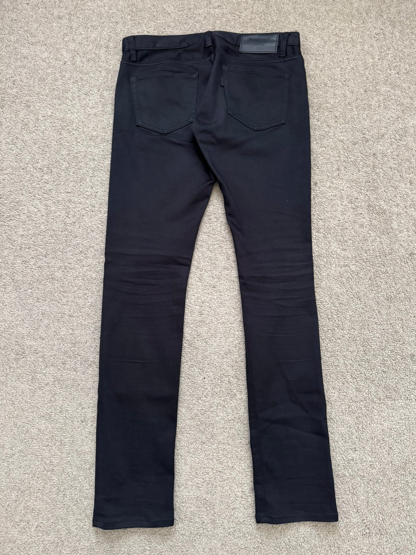 SS11 Undercover "Underman" Lightning Bolt Black Denim Jeans