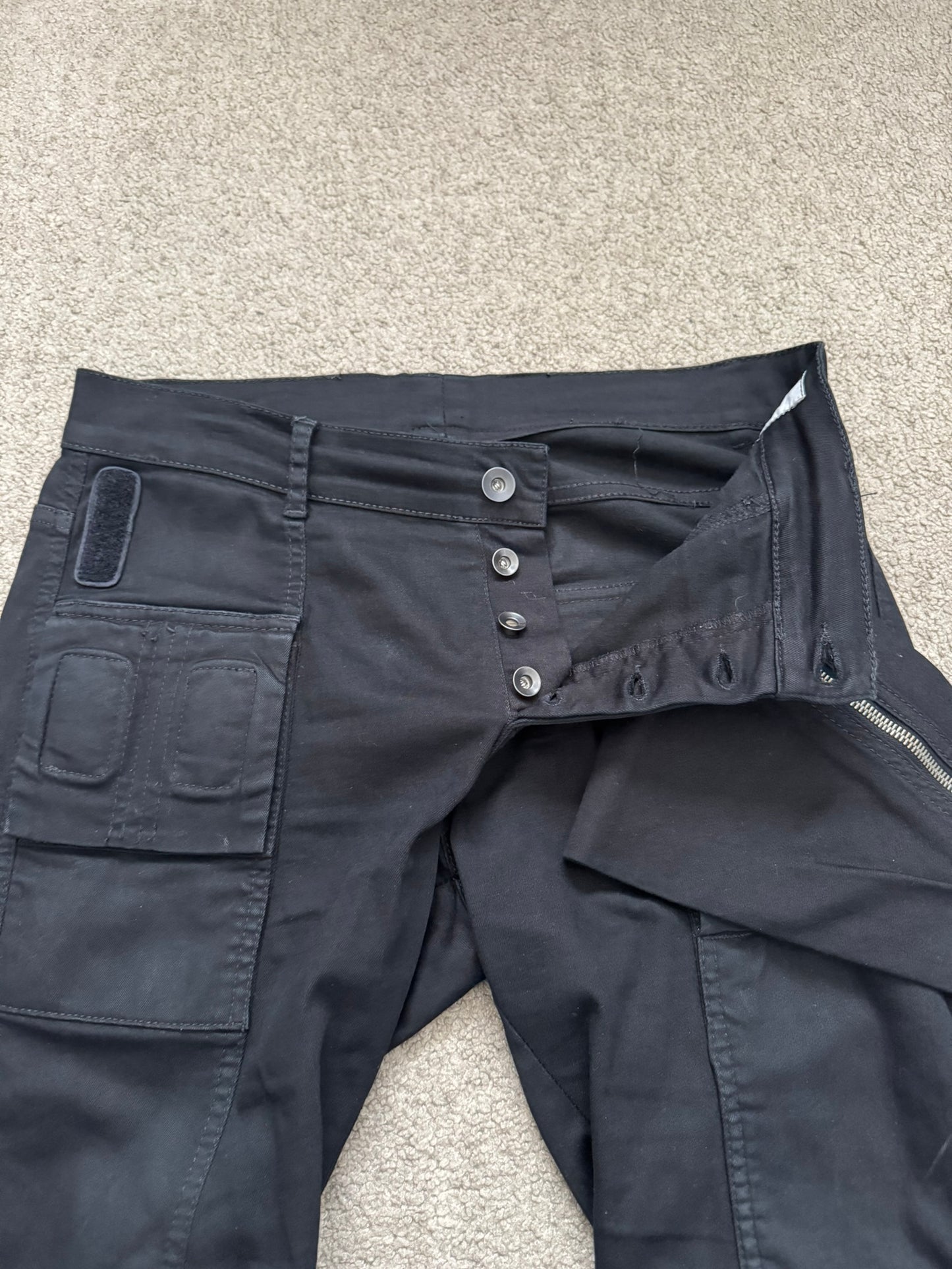 FW14 Rick Owens DRKSHDW Black Memphis Biker Denim Jeans