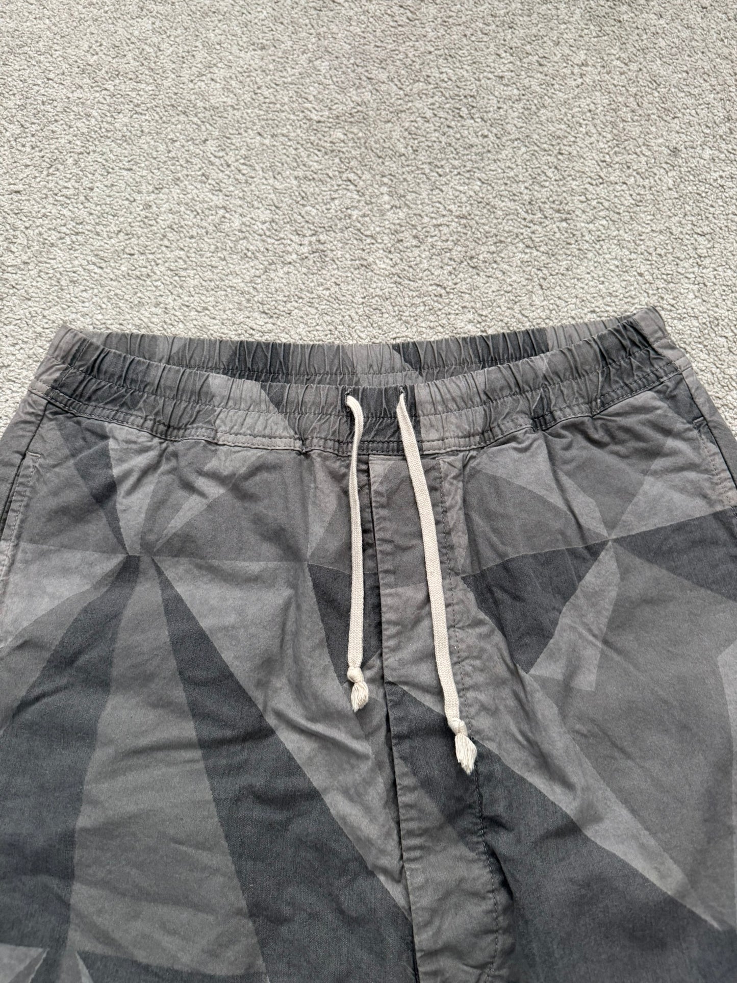 SS13 Rick Owens DRKSHDW "Island" Geo Camo Pods Shorts