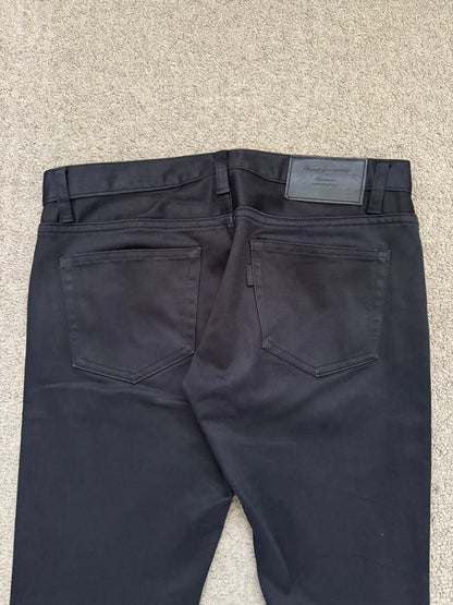 SS11 Undercover "Underman" Lightning Bolt Black Denim Jeans
