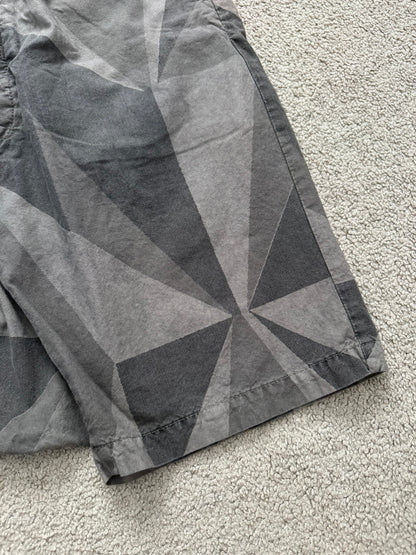 SS13 Rick Owens DRKSHDW "Island" Geo Camo Pods Shorts