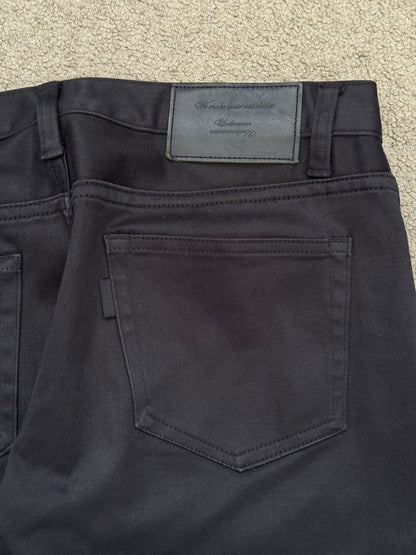 SS11 Undercover "Underman" Lightning Bolt Black Denim Jeans