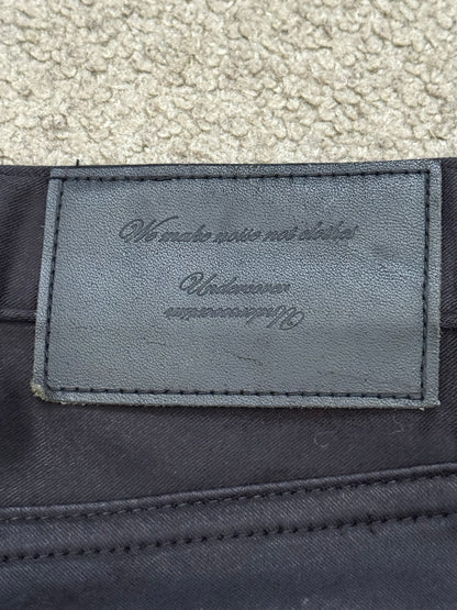 SS11 Undercover "Underman" Lightning Bolt Black Denim Jeans