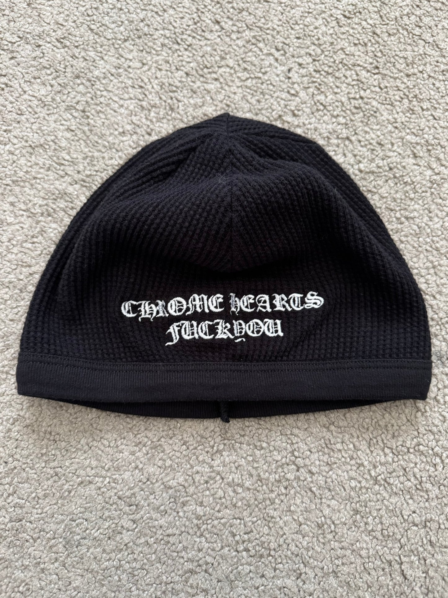 Chrome Hearts FUCK YOU Logo Thermal Beanie
