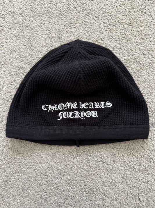 Chrome Hearts FUCK YOU Logo Thermal Beanie