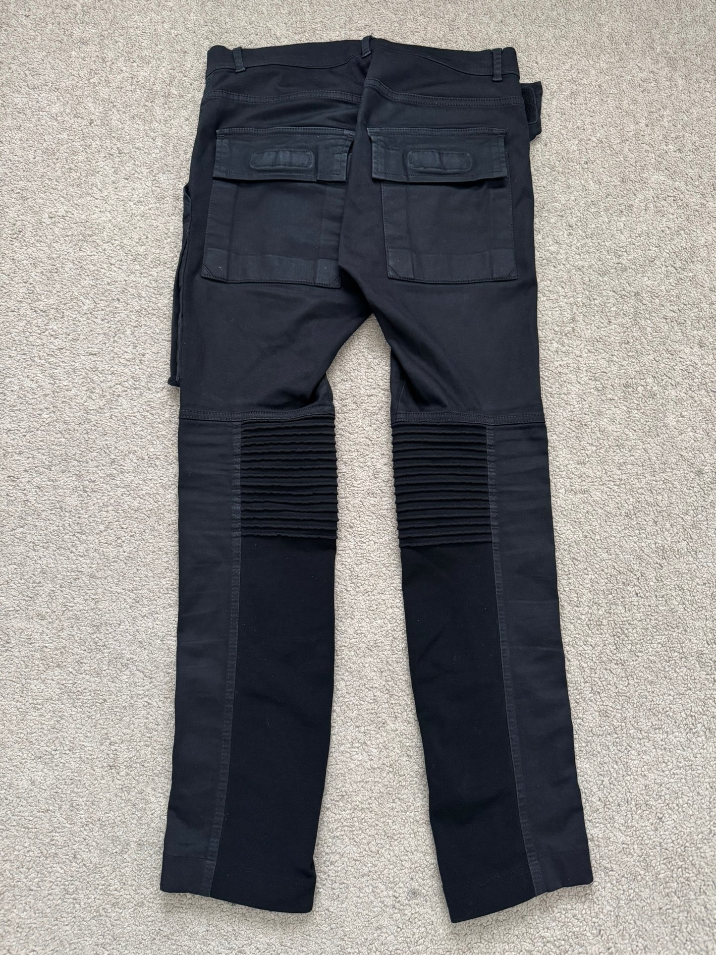 FW14 Rick Owens DRKSHDW Black Memphis Biker Denim Jeans