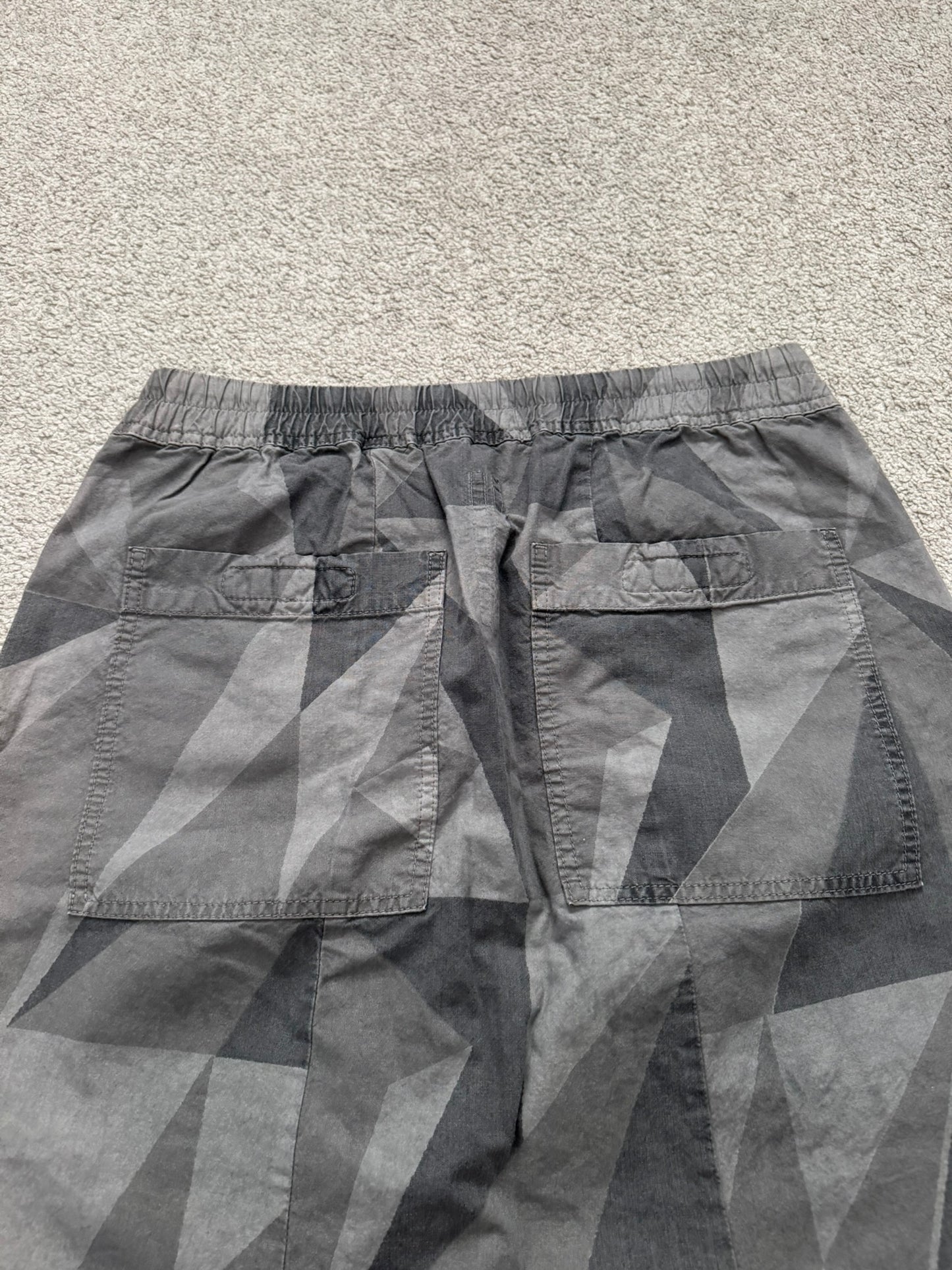 SS13 Rick Owens DRKSHDW "Island" Geo Camo Pods Shorts