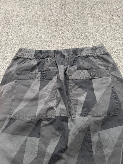 SS13 Rick Owens DRKSHDW "Island" Geo Camo Pods Shorts